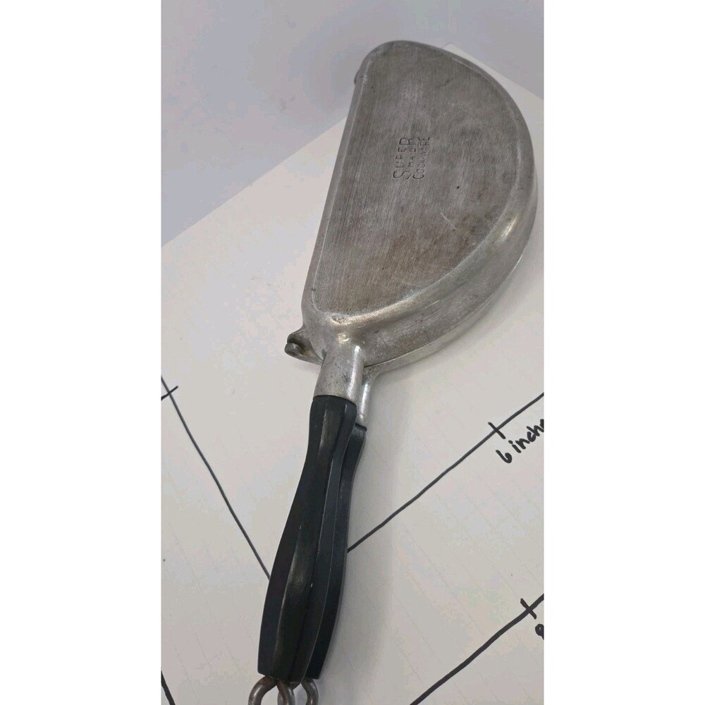Vintage Super Maid Cookware Folding Hinged 17" Long Omelette Pan 10" x 11" Diamt